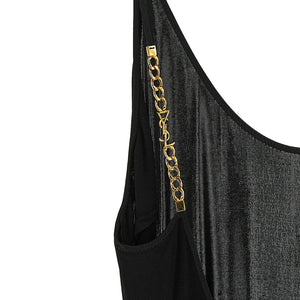 Saint Laurent Cassandre Chain Dress