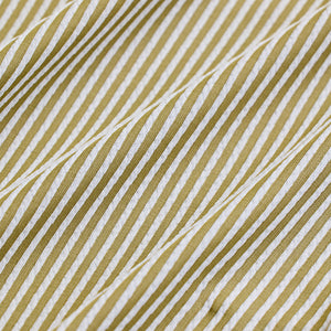 Beige Stripes Slim Fit Stretch Shirt