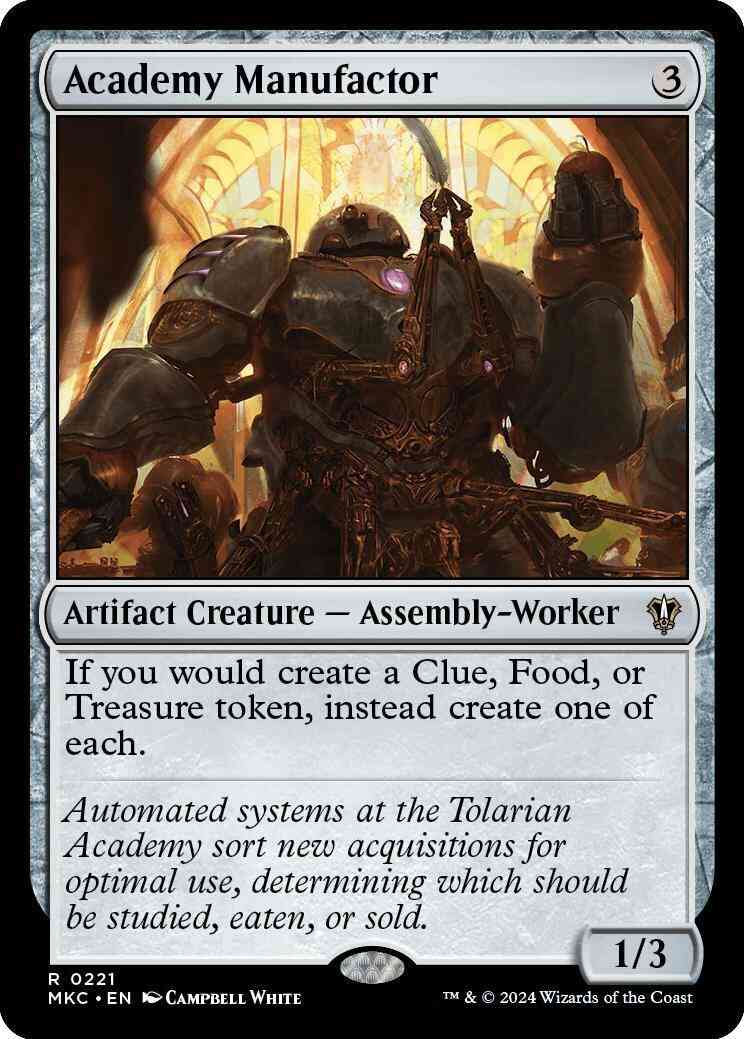 Academy Manufactor [221] [Murders at Karlov Manor: Commander] [Non-Foil]