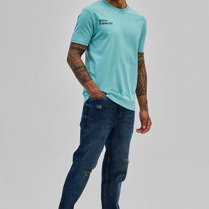 Roll The Dice Turquoise Slim Fit T-Shirt
