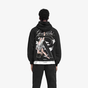 Represent | HERMES HOODIE { JET BLACK