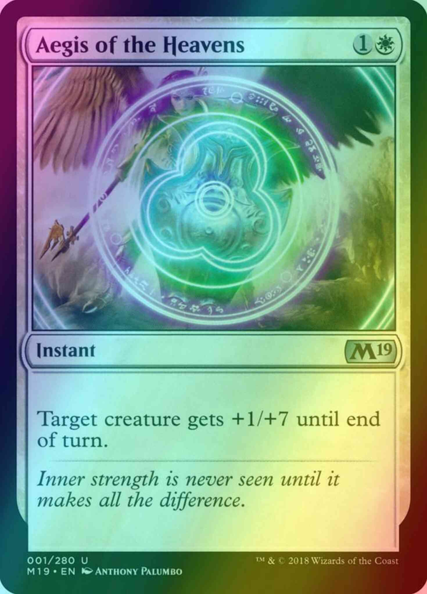 Aegis of the Heavens [Core Set 2019] [Foil]