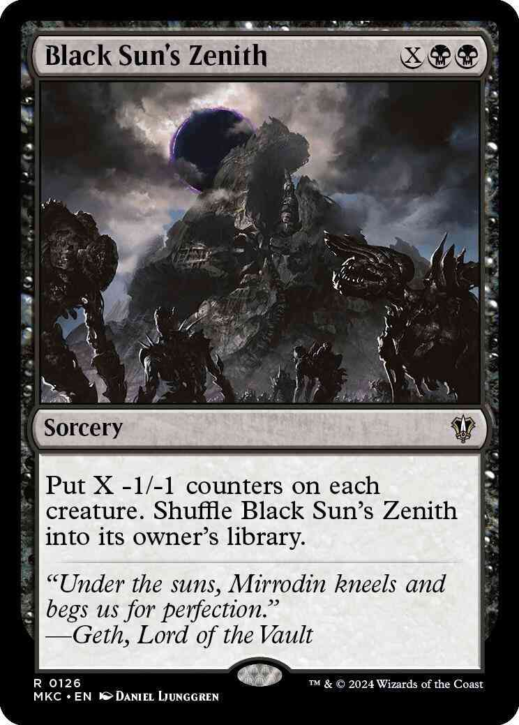 Black Sun's Zenith [126] [Murders at Karlov Manor: Commander] [Non-Foil]