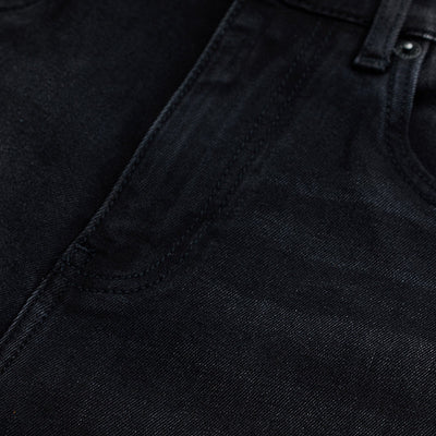 Charcoal Black Tapered Fit Jeans