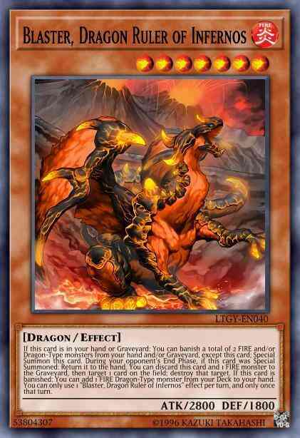 Blaster, Dragon Ruler of Infernos - LTGY-EN040 - Rare - Unlimited