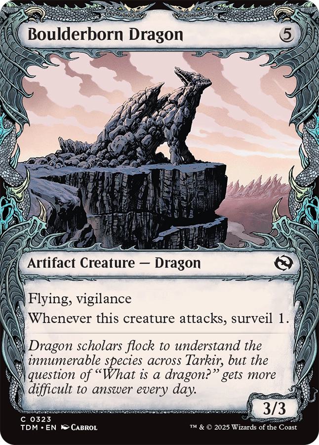 Boulderborn Dragon [323] [Draconic Frame Showcase] [Tarkir: Dragonstorm] [Non-Foil]