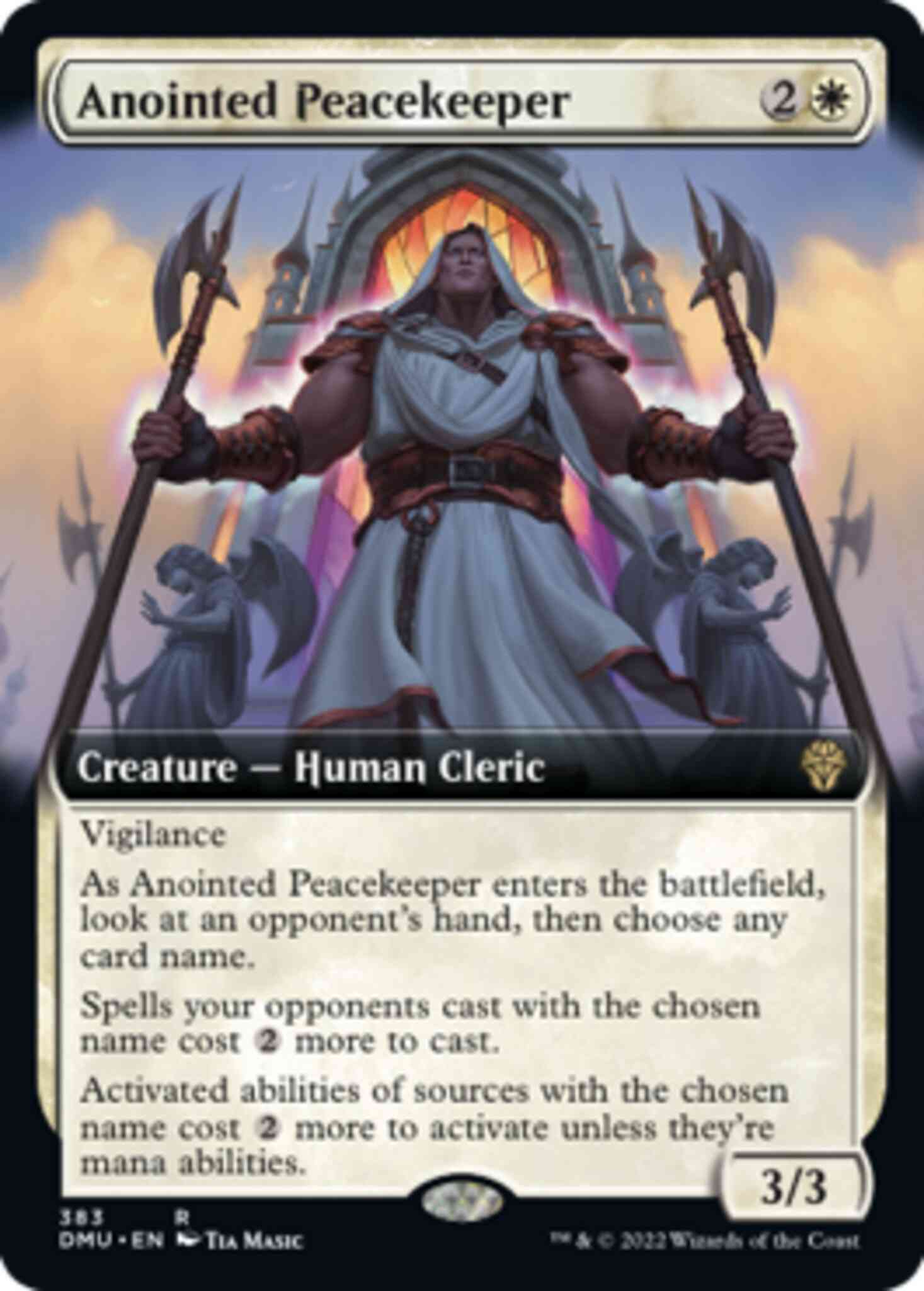Anointed Peacekeeper [383] [Extended Art] [Dominaria United] [Non-Foil]