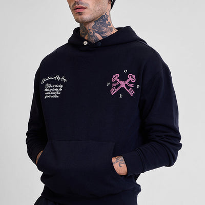 Legends Unchained Black Embroidered Hoodie