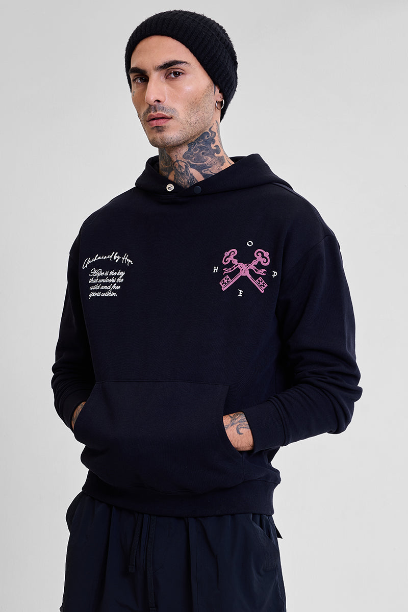 Legends Unchained Black Embroidered Hoodie