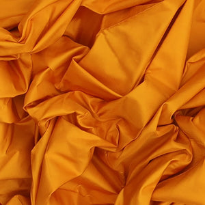 Mango Yellow Handloom Kanchipuram Korvai 9 Yards Silk Saree With Red Border