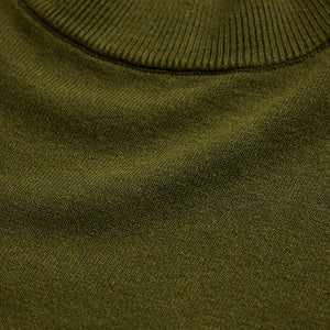 Olive Knitted Sweatshirt
