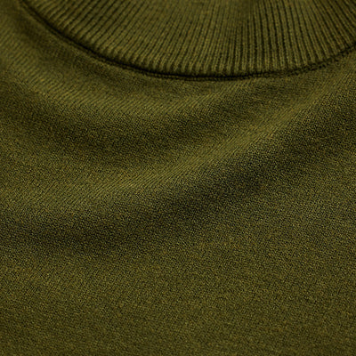 Olive Knitted Sweatshirt