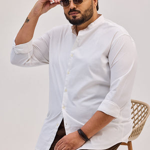 White Mandarin Shirt