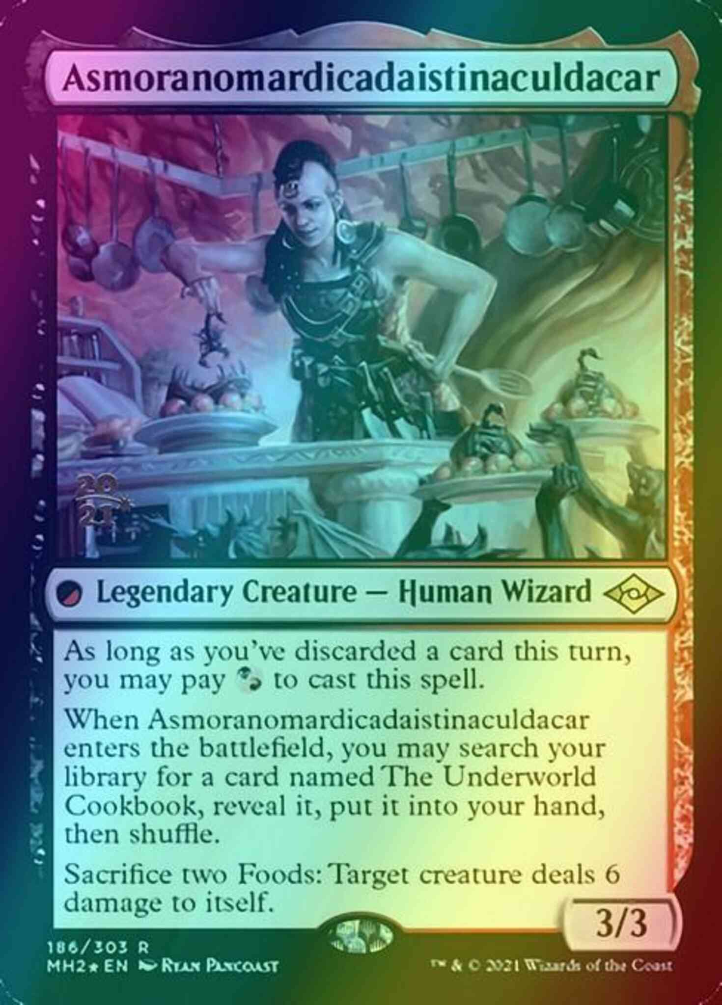 Asmoranomardicadaistinaculdacar [Prerelease] [186S] [Modern Horizons 2 Promos] [Foil]