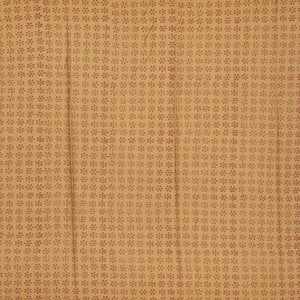 Beige Woven Jaipur Cotton Saree With Printed Flower Motifs