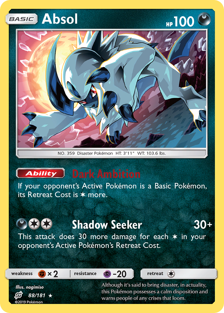 Absol - 88/181 - Rare Holo