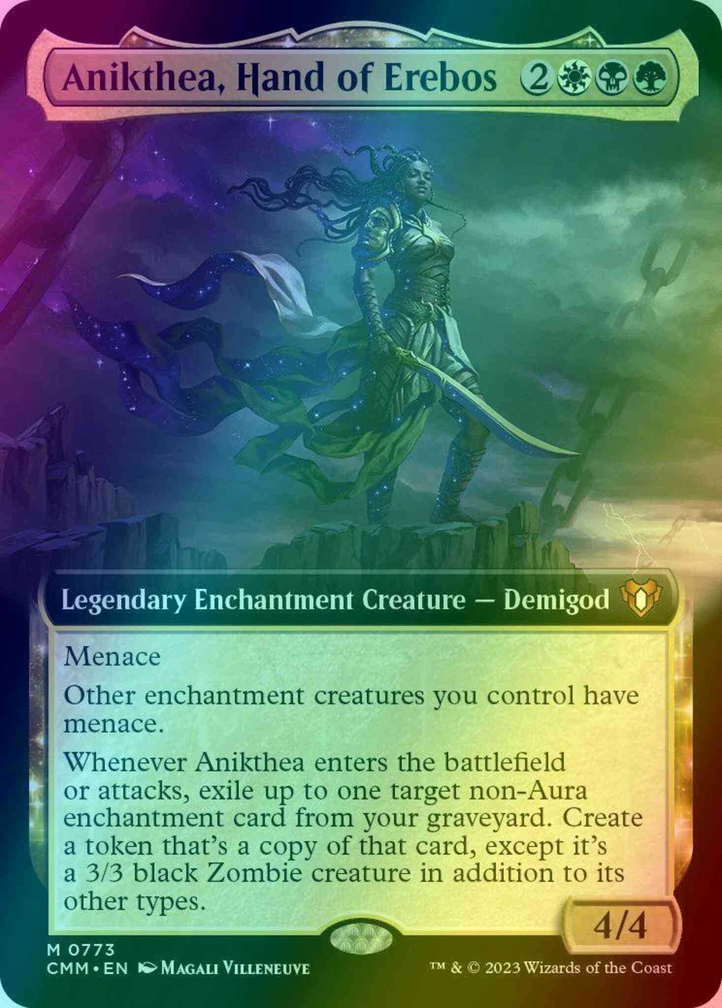 Anikthea, Hand of Erebos [773] [Extended Art] [Commander Masters] [Foil]