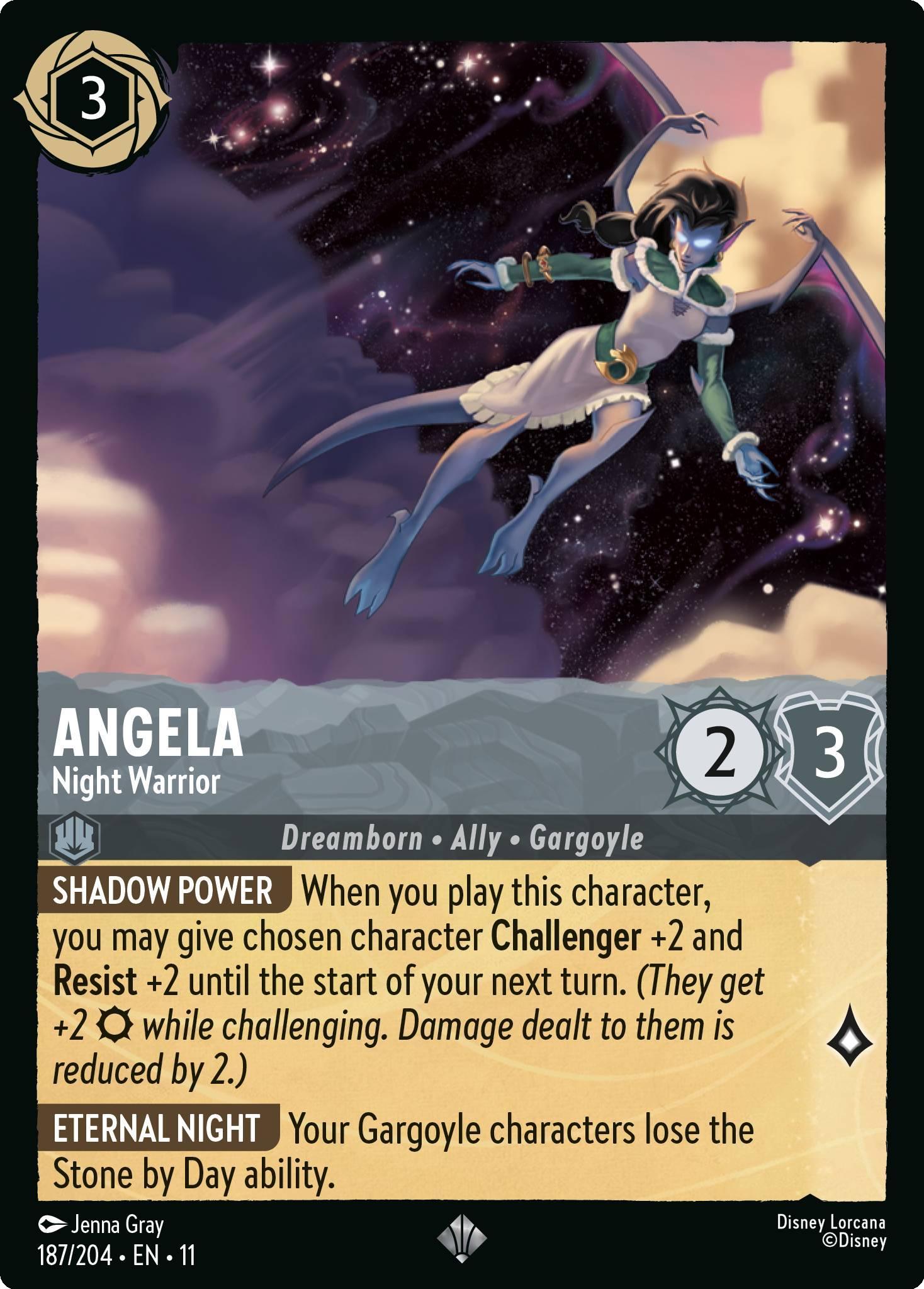 Angela - Night Warrior - 187/204 [Winterspell] [Non-Foil]