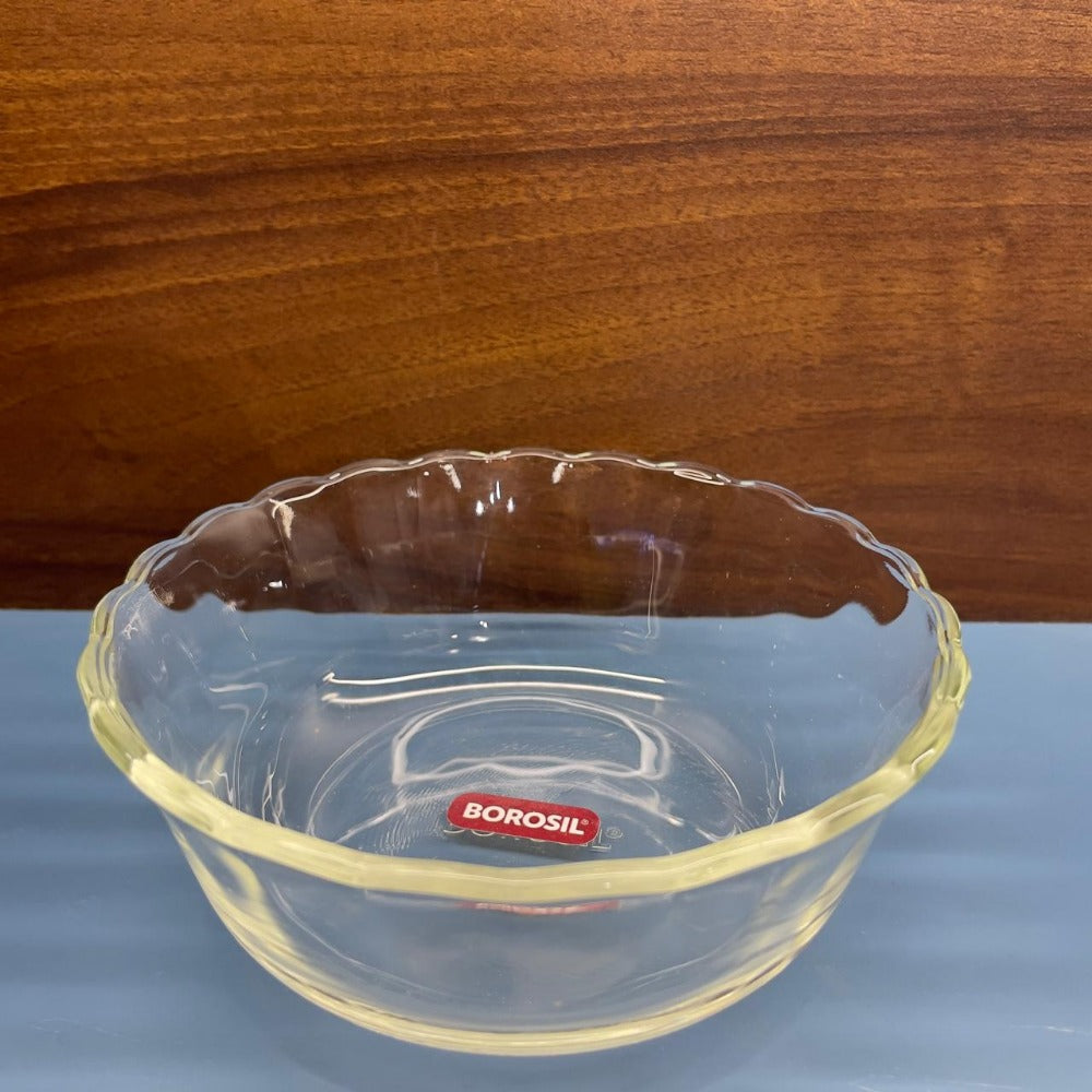Borosil Grace Glass Tea set |Transparent | Set of 8 Pcs