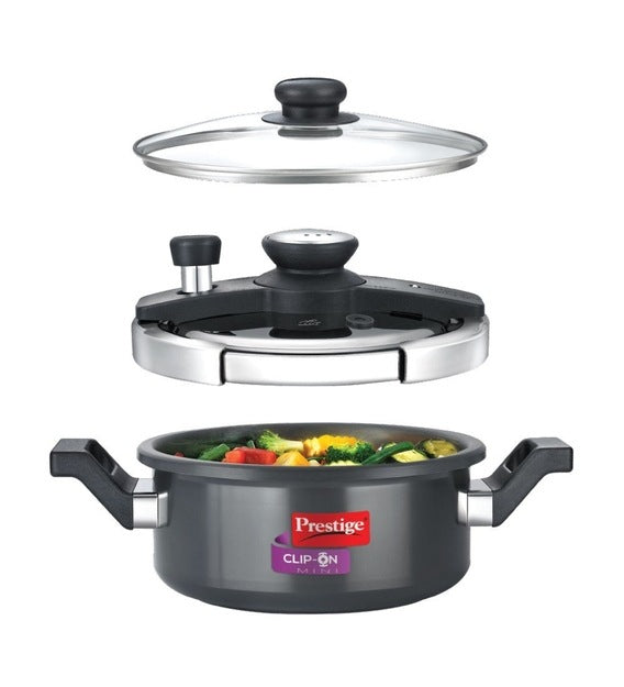 Prestige Clip-on Mini Hard Anodised Aluminium Pressure Cookers