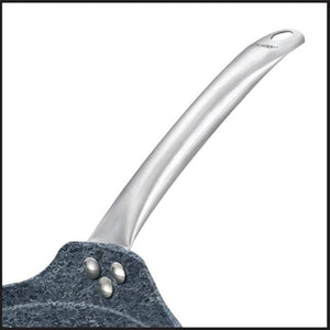 Prestige Stone Series Omni Aluminium Tawa | Gas & Induction Compatible | Black