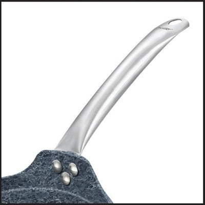 Prestige Stone Series Omni Aluminium Tawa | Gas & Induction Compatible | Black