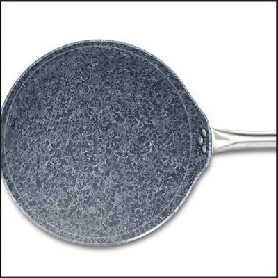 Prestige Stone Series Omni Aluminium Tawa | Gas & Induction Compatible | Black