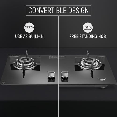 Prestige Efficia Convertible Glasstop Hob One-Touch Advance Auto-Ignition | Black