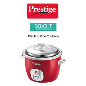 Prestige Delight Electric 1.2 Ltr Rice Cooker | 700 Watts | Red