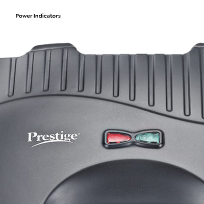 Prestige PSFSP Spatter Coated Non-stick Sandwich Toasters With fixed Sandwich Plates | Black