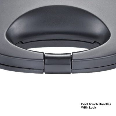 Prestige PSFSP Spatter Coated Non-stick Sandwich Toasters With fixed Sandwich Plates | Black