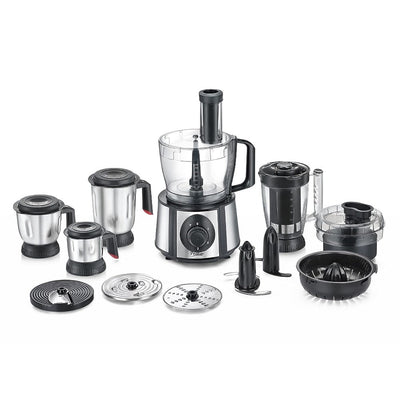 Prestige Amica Super Mixer Grinder 1000 Watt With 5 Jars & Multiple Accessories| Black&Silver