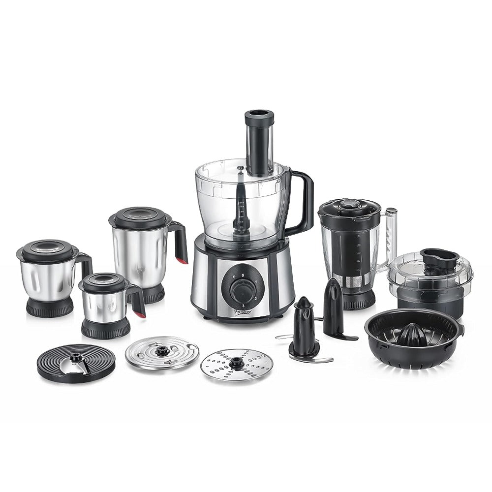 Prestige Amica Super Mixer Grinder 1000 Watt With 5 Jars & Multiple Accessories| Black&Silver