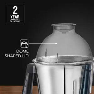 Prestige Grace 750W Mixer Grinder with 3 Stainless Steel Jars | Blue