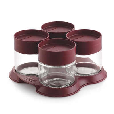 Modustack Glassy Set of 4 with Tray Gift Set