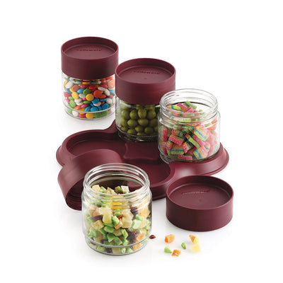 Modustack Glassy Set of 4 with Tray Gift Set