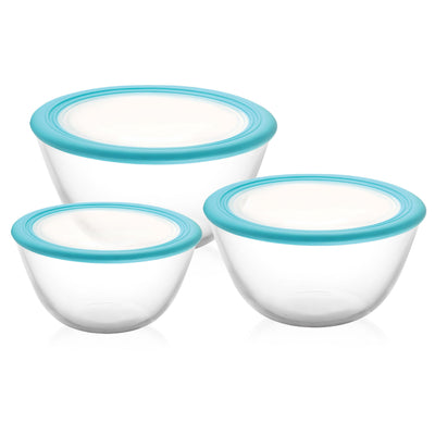 Ornella Glass Mixing Bowl Set, Set of 3
