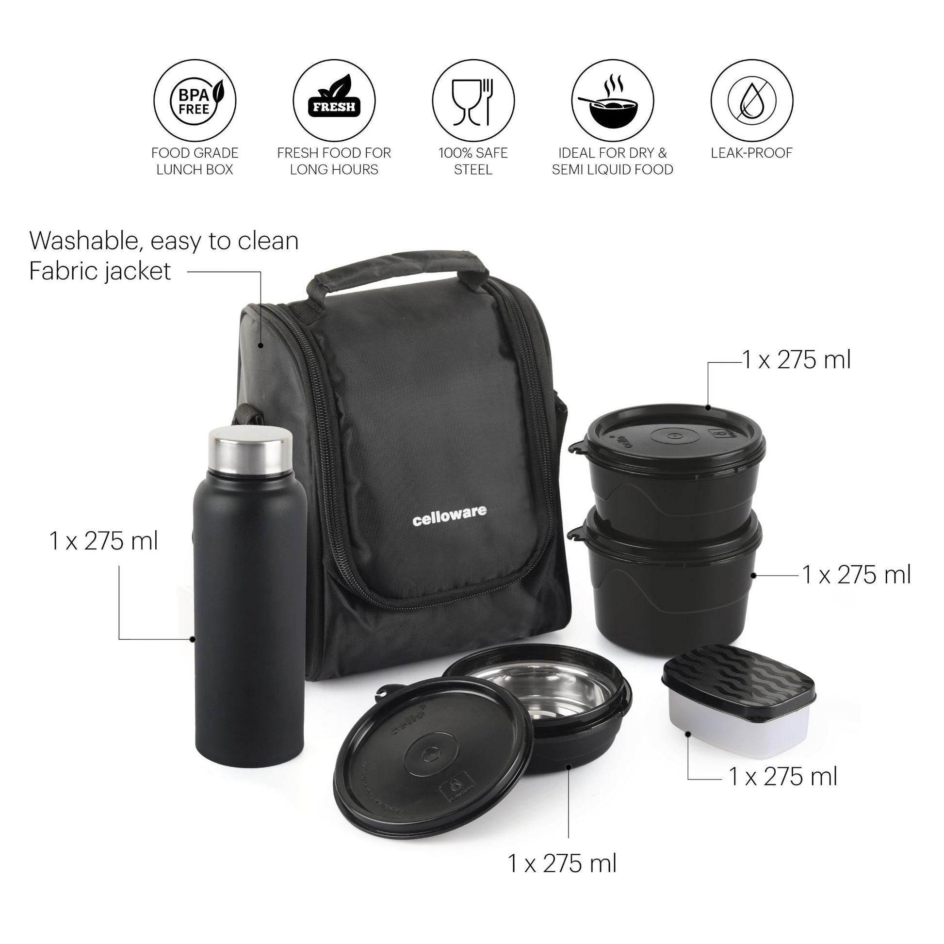 MF All in One Lunch Box with Fabric Bag
