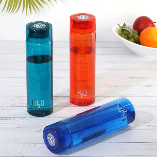 H2O Plastic Water Bottle, 1000ml