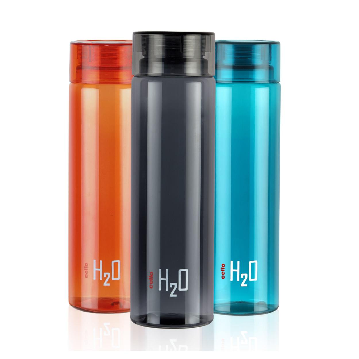 H2O Plastic Water Bottle, 1000ml