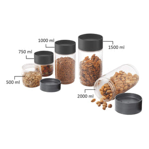Modustack PET Container, Set of 9, Assorted Size