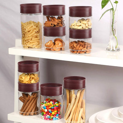 Modustack PET Container, Set of 9, Assorted Size