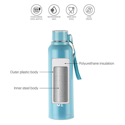 Puro Steel-X Benz 900 Water Bottle, 730ml