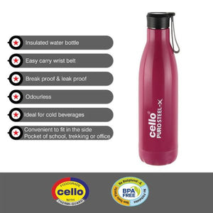 Puro Steel-X Rover 900 Water Bottle, 720ml