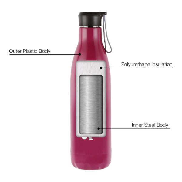Puro Steel-X Rover 900 Water Bottle, 720ml