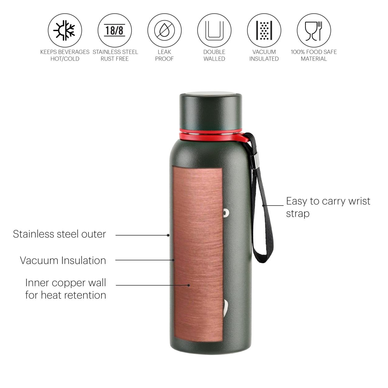 Duro Kent Flask, Vacusteel Water Bottle