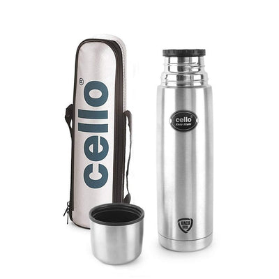 Easy Style Flask, Vacusteel Water Bottle with Thermal Jacket, 1000ml