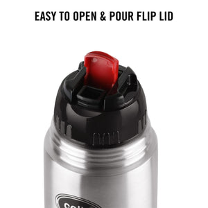 Flipstyle Flask, Vacusteel Water Bottle with Thermal Jacket, 750ml