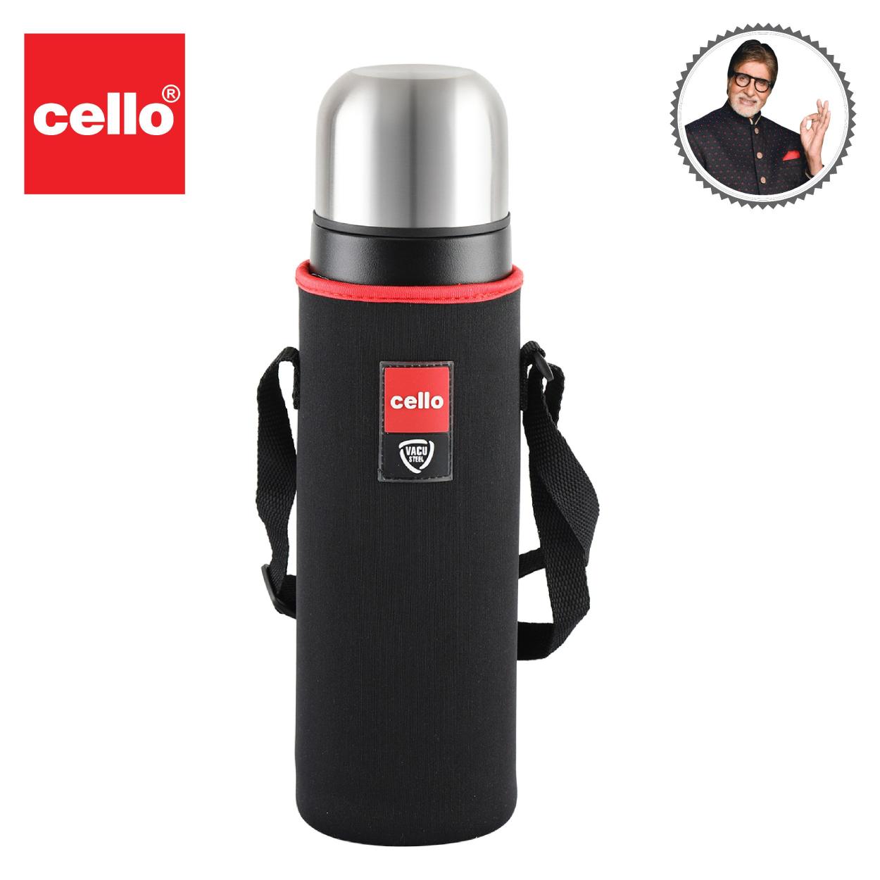 Duro Flip Flask, Vacusteel Water Bottle with Thermal Jacket