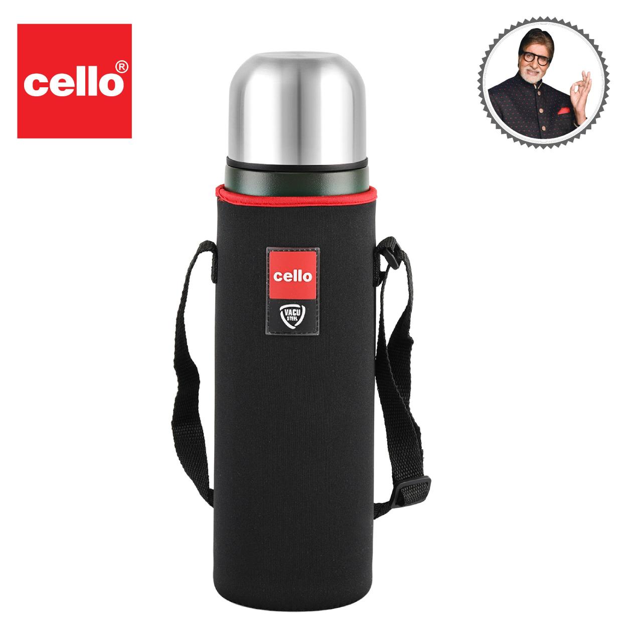Duro Flip Flask, Vacusteel Water Bottle with Thermal Jacket